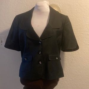 Ellen Tracy Black Cotton Jacket 10